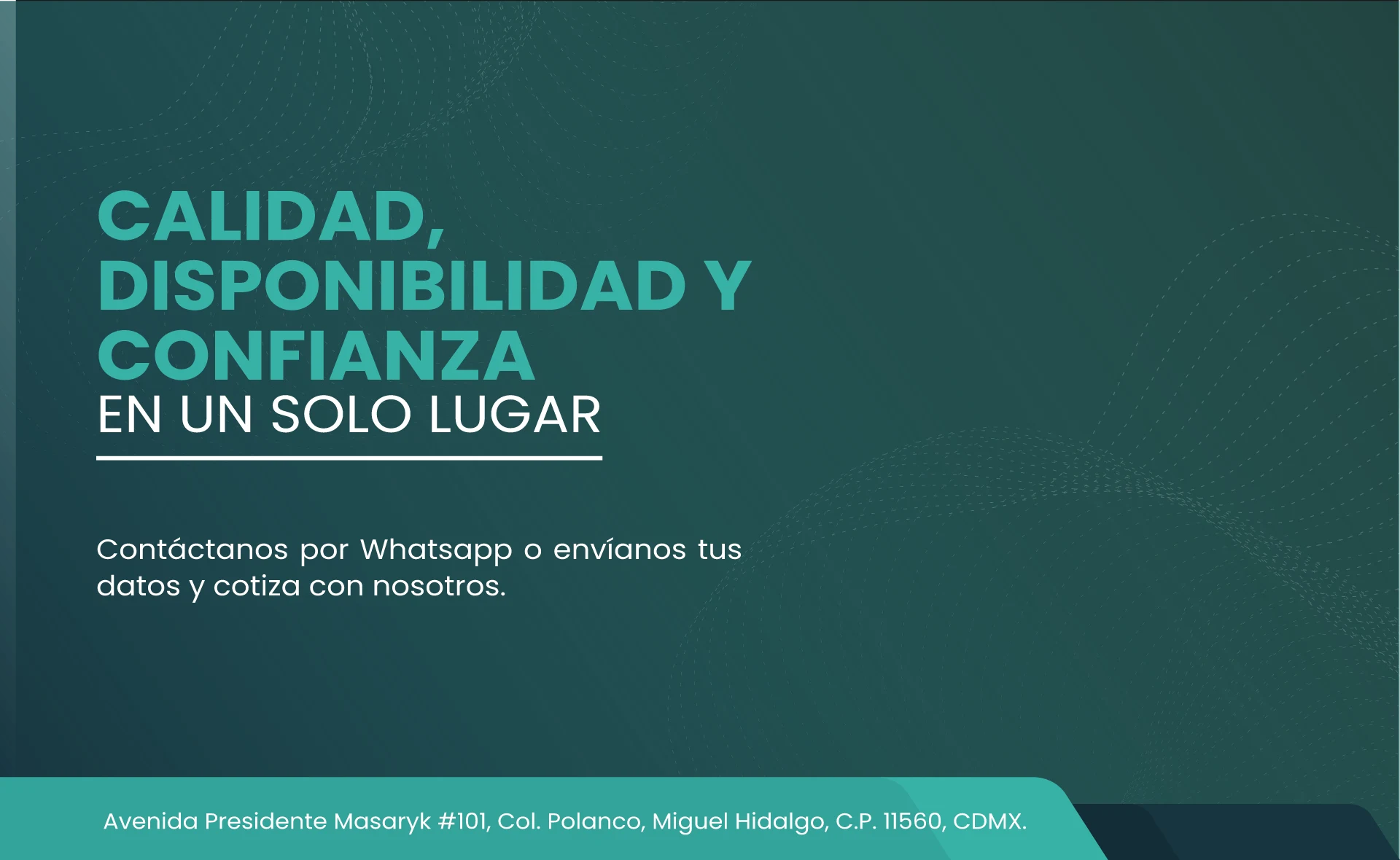Calidad, Disponibilidad y Confianza